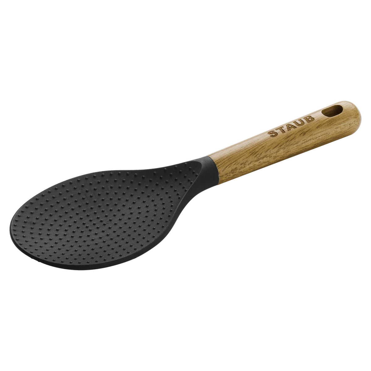 Staub Soup Ladle, Cooking Utensil, Non-Stick Silicone, Black