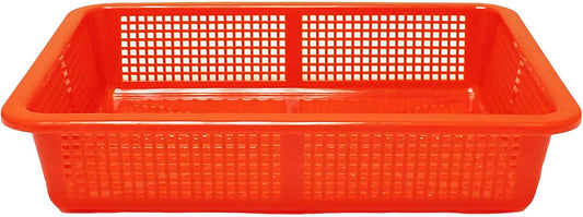 Thunder Group 14.25" x 11.25" plastic square colanders, comes in each