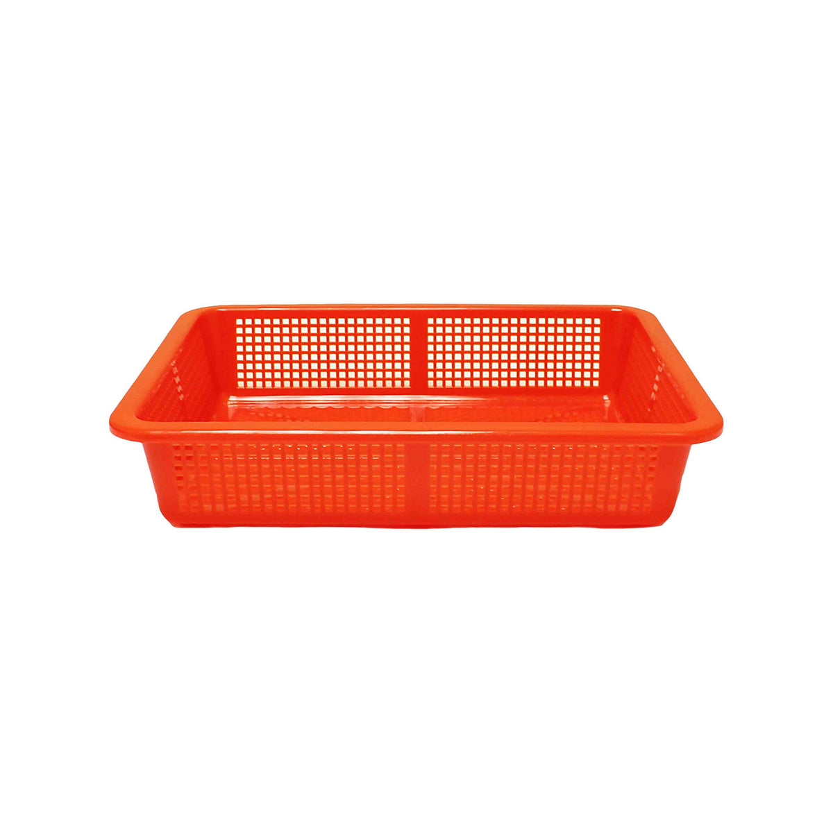 Thunder Group 14.25" x 11.25" plastic square colanders, comes in each