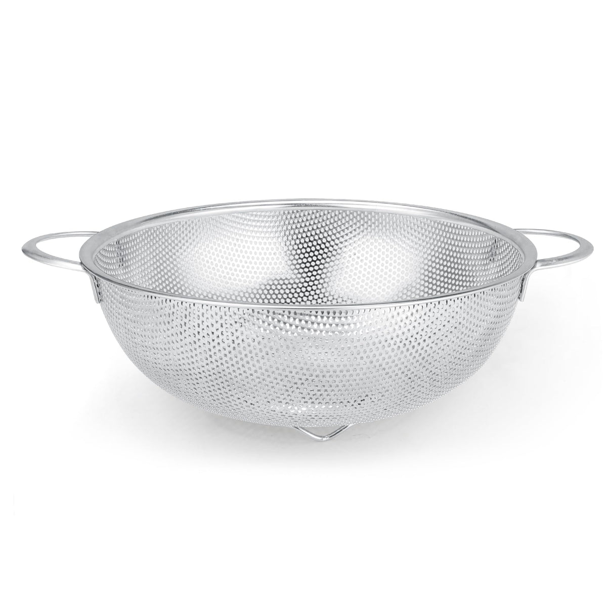 Gulex Colander Stainless Steel 3-Quart with Base, Strainer for Kitchen Food