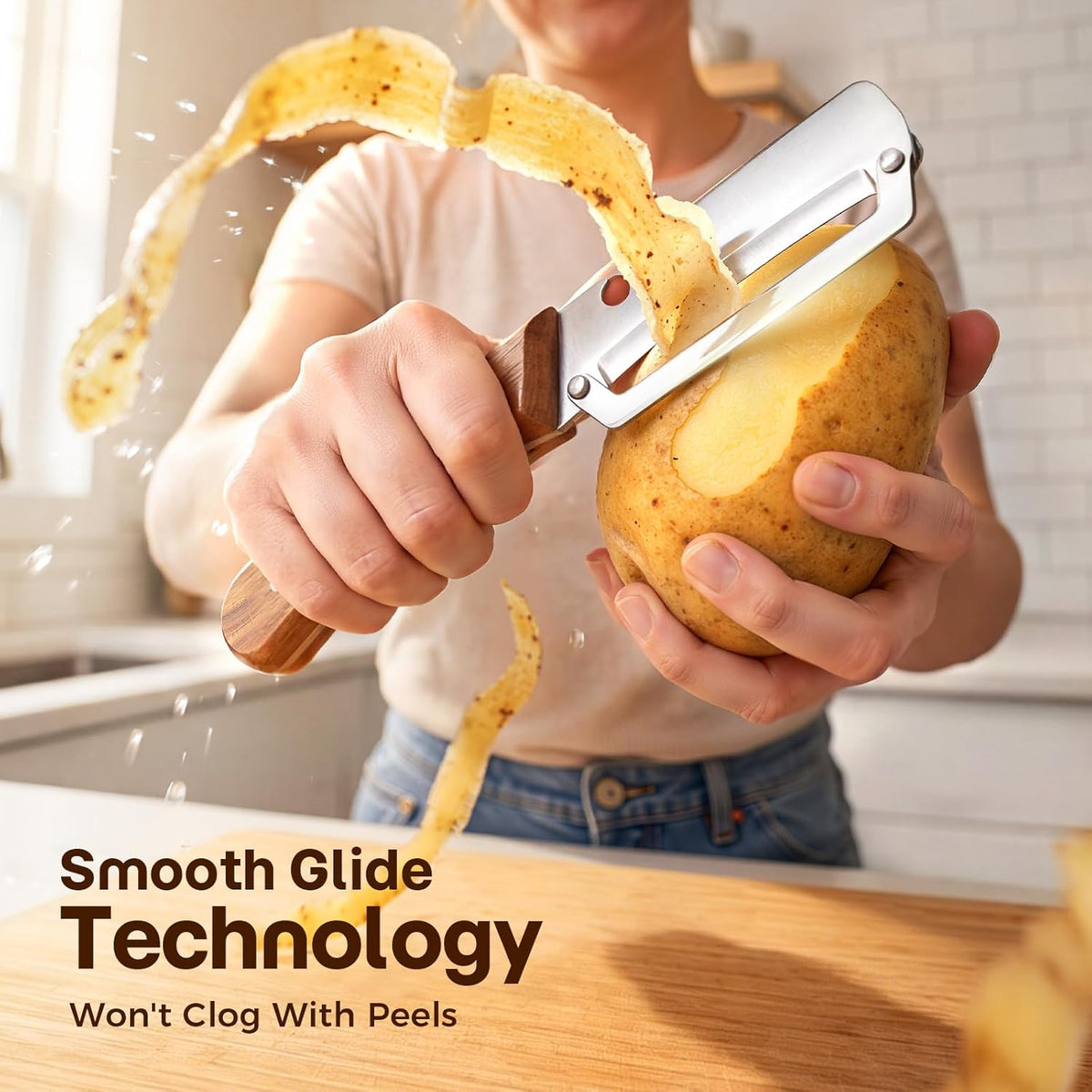 3-Pack Multi-Functional Vegetable Peeler for Kitchen Fruit Potato