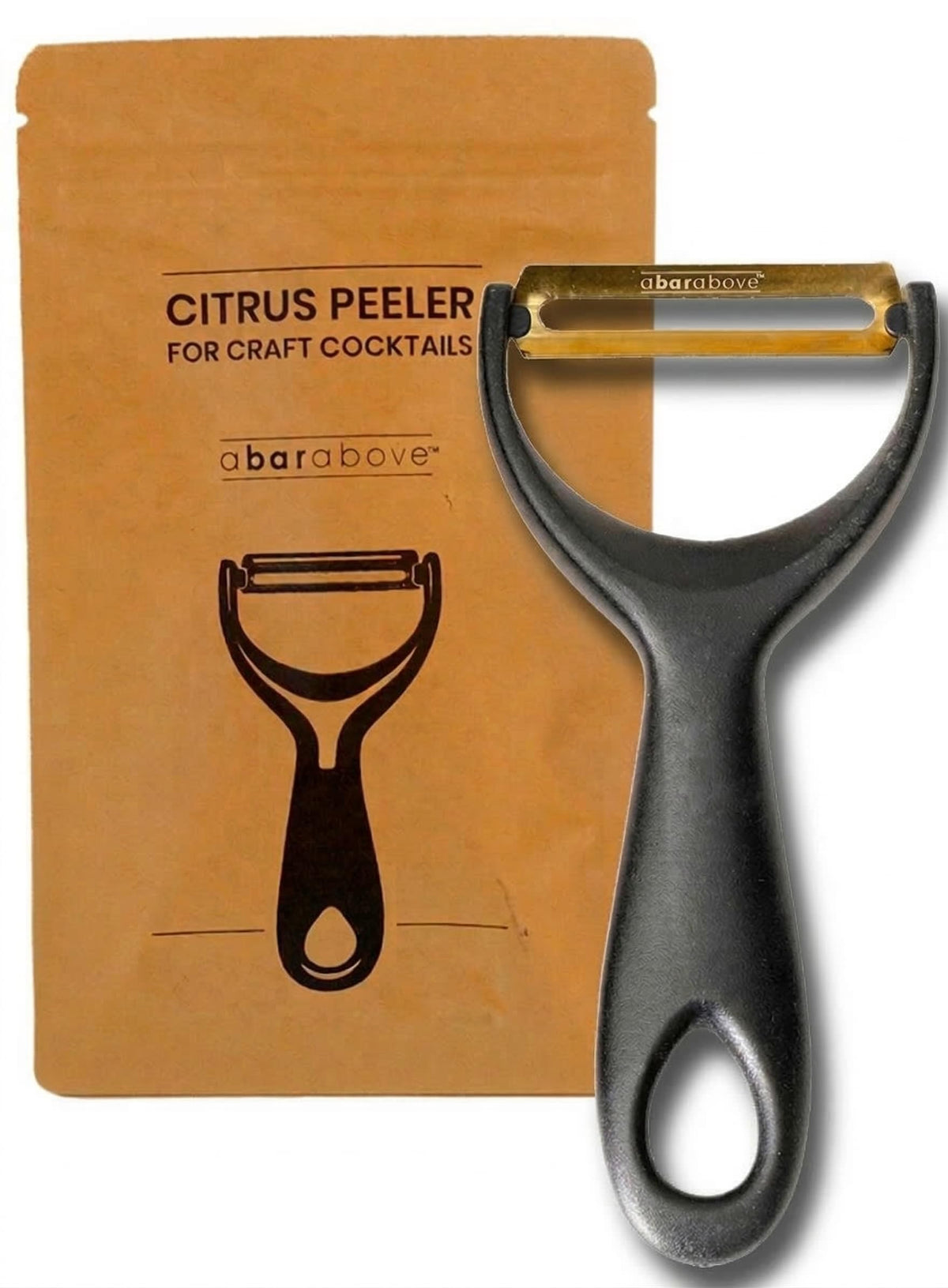 A Bar Above Citrus Peeler, Stainless Steel Fruit Peeler, Silver Finish