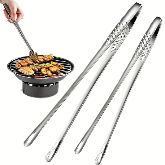 Stainless Steel Multi-Functional BBQ Tongs, Bread Clips, and Ice Cubes – Perfect for Grilling, Baking, Camping, Restaurants & Home Use. Heat-Resistant Kitchen Food Pliers Barbecue Tool – Essential for Christmas, Halloween, and Every Day of the Year
