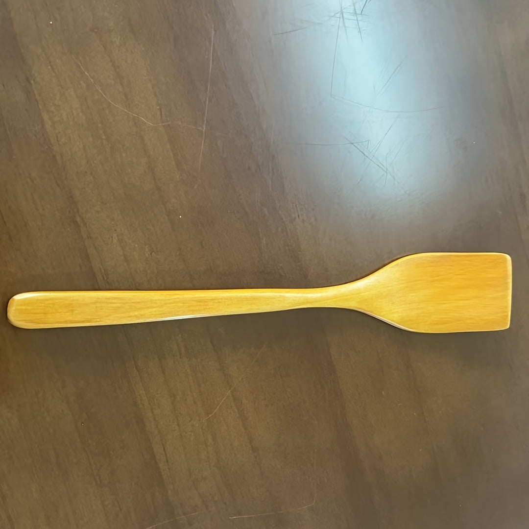 Portable Multifunctional Mini Wooden Spatula, Suitable for Eggs, Steak, And Grilling - an Essential Kitchen Tool