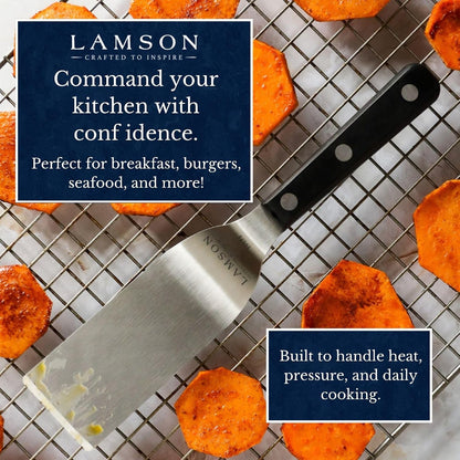 Lamson Small Metal Spatula, 2x4 In Brownie and Cookie Turner