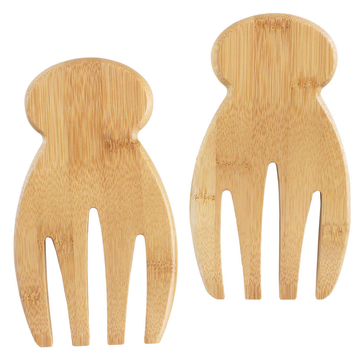 Totally Bamboo Salad Hands, Wood Salad Tongs Alternative for Serving