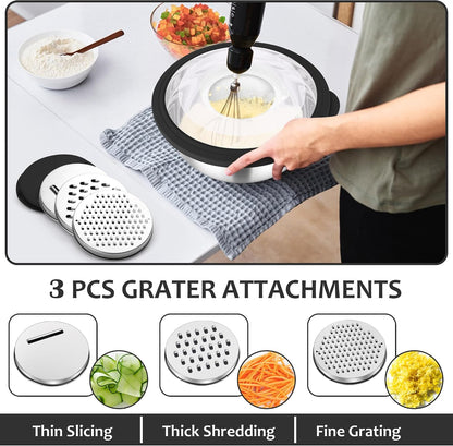 E-far Colander with Mixing Bowl Set, 4-1 Stainless Steel Kitchen Strainer