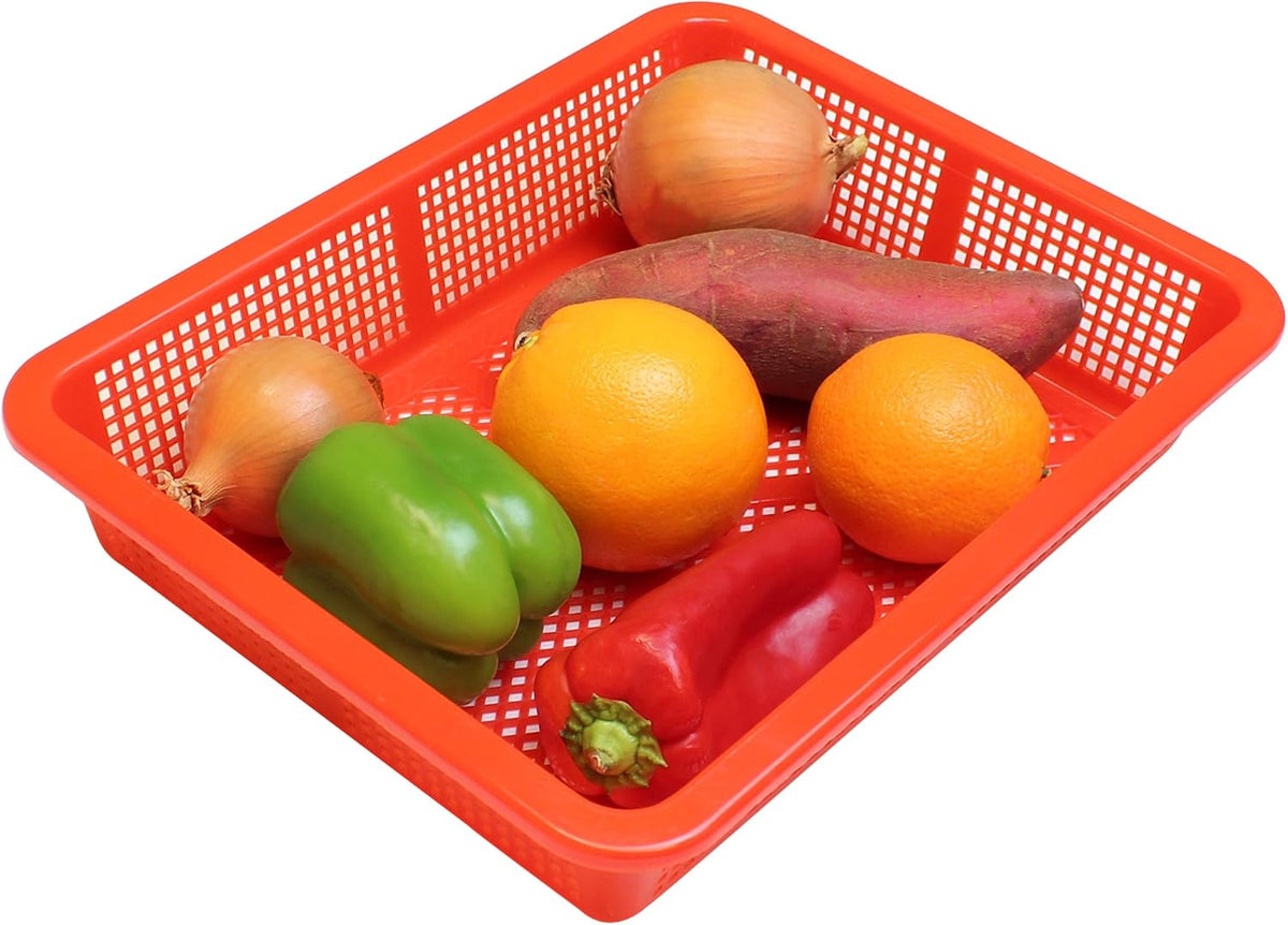Thunder Group 14.25" x 11.25" plastic square colanders, comes in each
