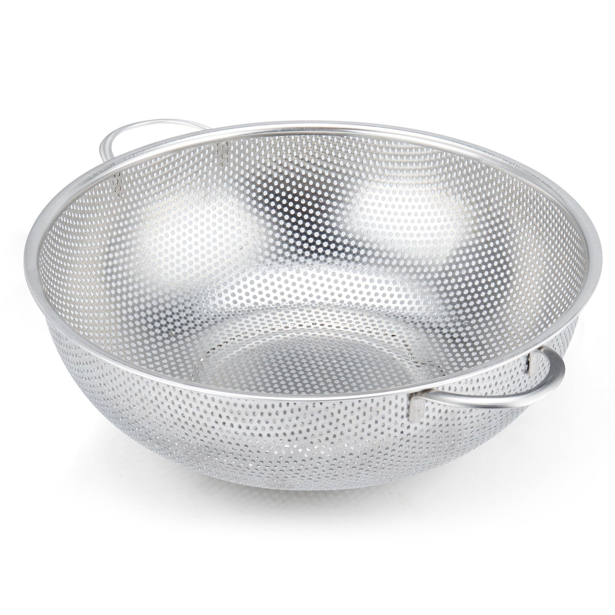 Gulex Colander Stainless Steel 3-Quart with Base, Strainer for Kitchen Food