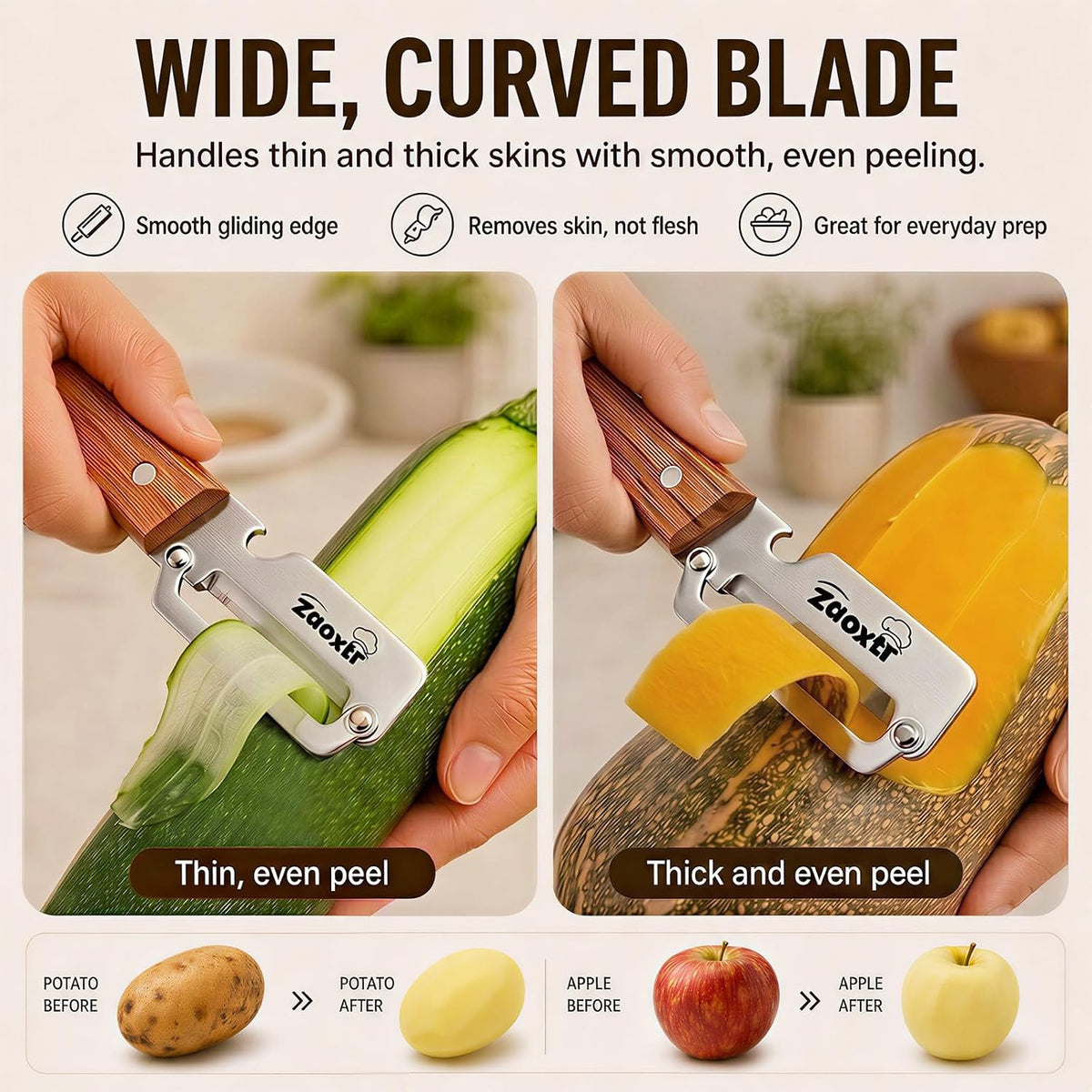 2-in-1 Multifunctional Vegetable Peeler with Bottle Opener