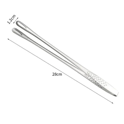 2pc Affordable Kitchen Tongs Stainless Steel Barbecue Tongs Clip BBQ Grill Meat Tongs Cooking Tweezers for Food Utensils Kitchen Tools