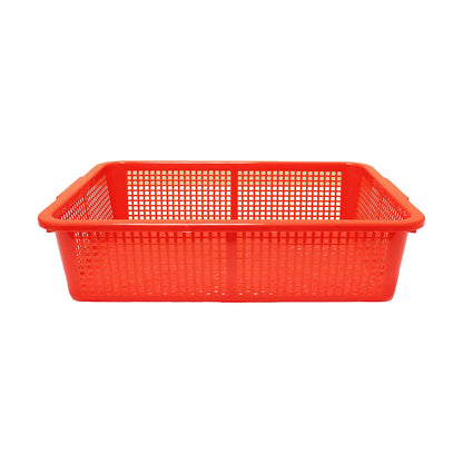 Thunder Group 14.25" x 11.25" plastic square colanders, comes in each