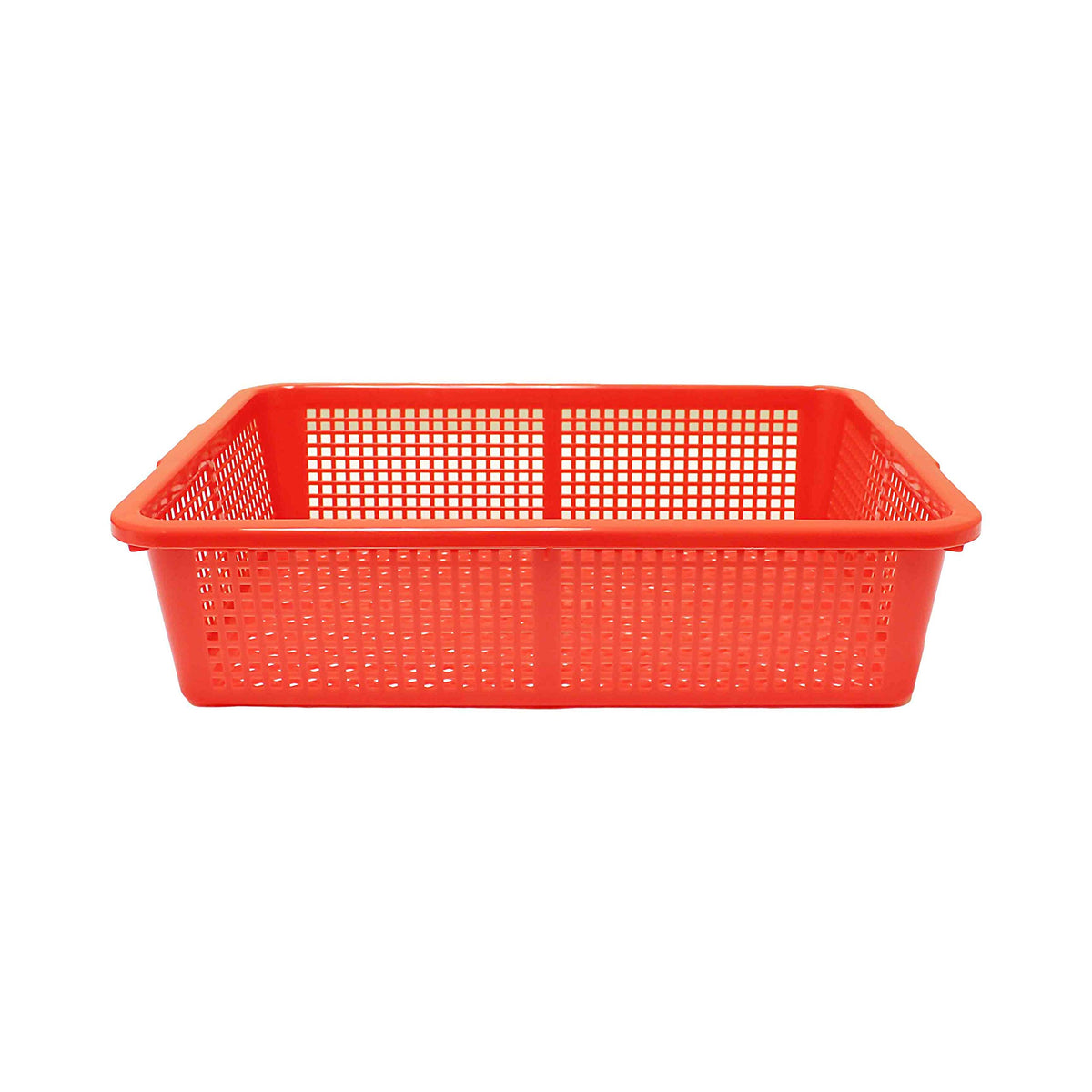 Thunder Group 14.25" x 11.25" plastic square colanders, comes in each