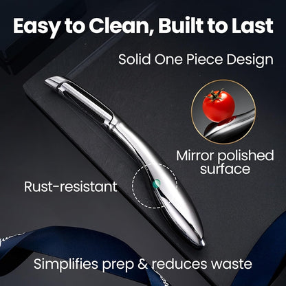 Gourmet Easy Vegetable Peeler Ultra Sharp Stainless Steel Blade (I Peeler)