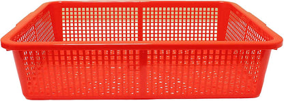 Thunder Group 14.25" x 11.25" plastic square colanders, comes in each