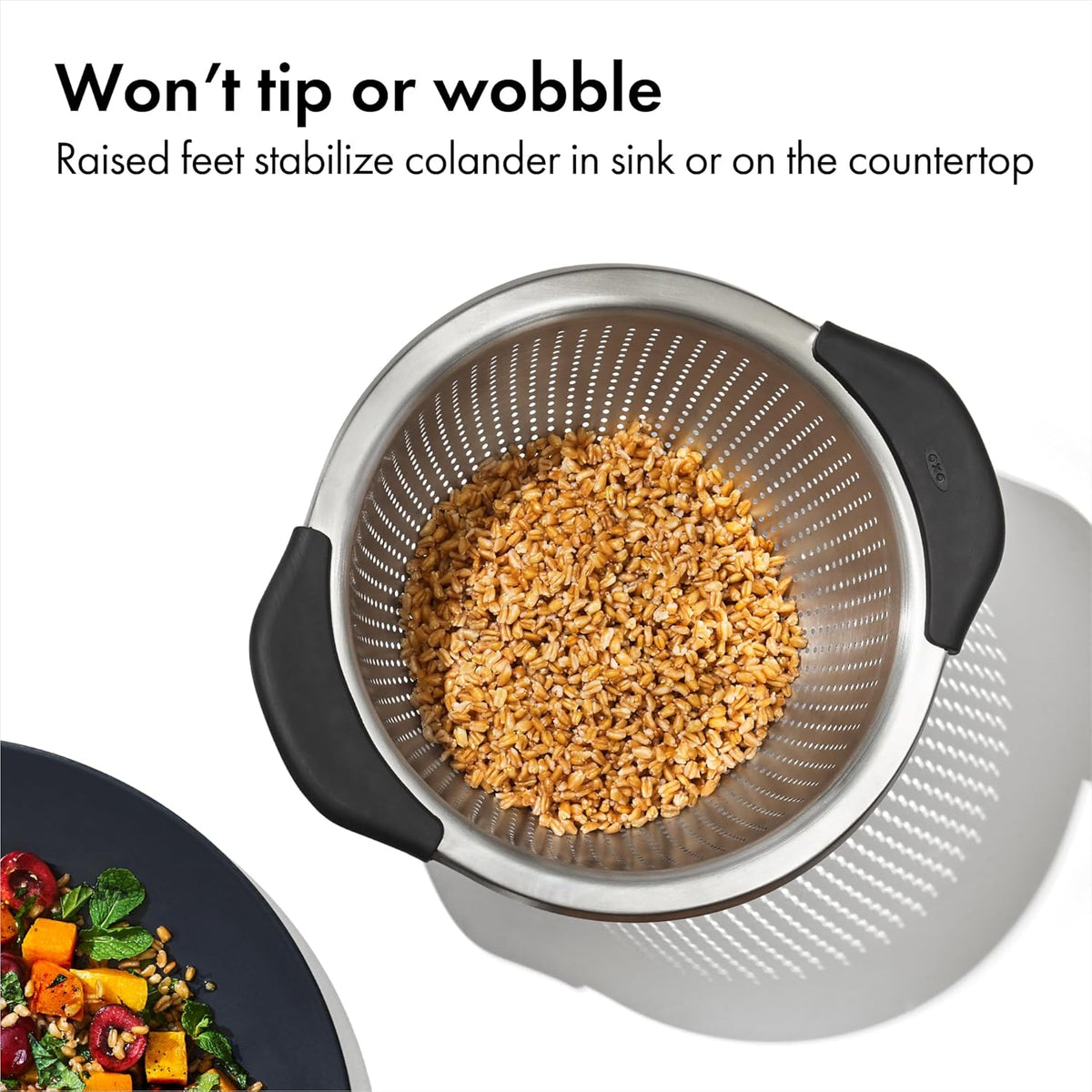 OXO Good Grips Strainer - 5 Qt Capacity, Stainless Steel