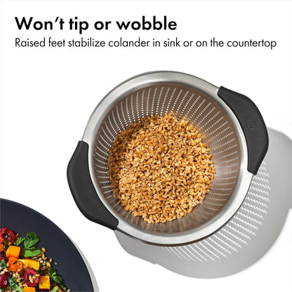 OXO Good Grips Strainer - 5 Qt Capacity, Stainless Steel