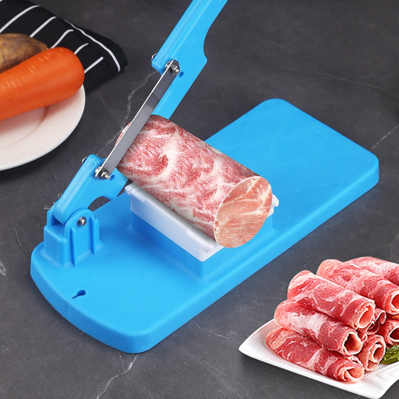 1pc Versatile Food Slicer - Easy Assembly, Detachable for Frozen Meat, Potatoes, Bananas, Apples & More - Uncharged, Battery-Free - Ideal for Home Kitchen Use, Slicing And Dicing