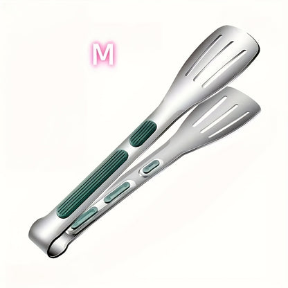 Stainless Steel Food Clip with Handle Ergonomic Grip Base for Barbecue Grill Salad Easy-To-Use Serving Tongs for Outdoor Hotel Buffet Home Kitchen Essential Kitchen Accessory for Cooking And Buffet Service Buffet Serving Tool