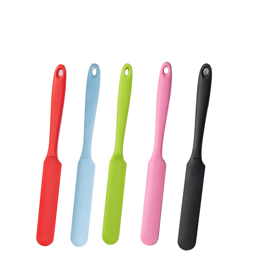 1pc Silicone Spatula, Cream Scraper, Macaron-Colored Cake Spatula, Bread Jam Knife, Mixing Spatula, Baking Tool, Food-Grade Material, High-Temperature Resistant, Multiple Color Options