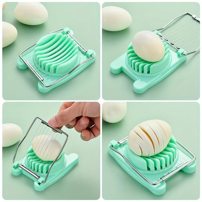 1 Egg Slicer - Stainless Steel Wire Cutter, Suitable for Kitchens And Restaurants - Easy to Slice Eggs, Fruits, And Vegetables, Kitchen Accessory