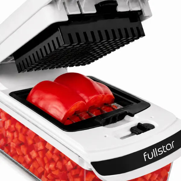 Fullstar Vegetable Chopper & Slicer, Onion Dicer, Food Cutter with Stainless Steel Blades, Dishwasher-safe for Meal Prep