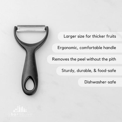 A Bar Above Citrus Peeler, Stainless Steel Fruit Peeler, Silver Finish