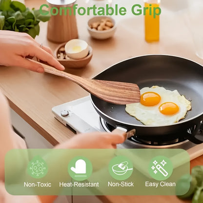 Portable Multifunctional Mini Wooden Spatula, Suitable for Eggs, Steak, And Grilling - an Essential Kitchen Tool