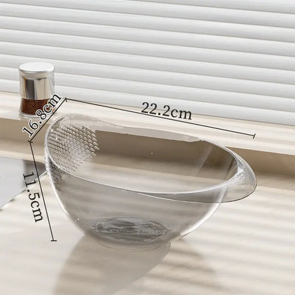 Multi-Functional Kitchen Drain Basket Basin, Dual Layer Colander Strainer for Rice Fruits Vegetables Household Food Washing Tool