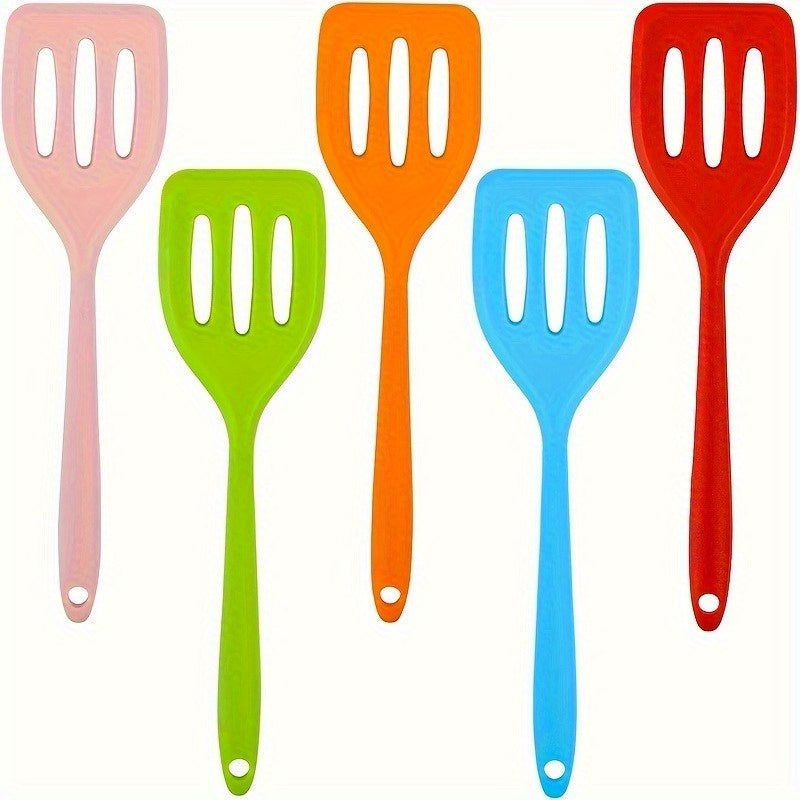 2pcs Mini Silicone Spatula Set - Heat-Resistant, Non-Stick And Dishwasher Safe - Perfect for Cooking Fish, Eggs, Pancakes - Random Color Kitchen Tool, Random Color