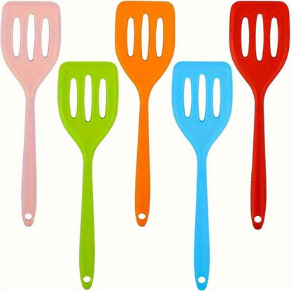 2pcs Mini Silicone Spatula Set - Heat-Resistant, Non-Stick And Dishwasher Safe - Perfect for Cooking Fish, Eggs, Pancakes - Random Color Kitchen Tool, Random Color