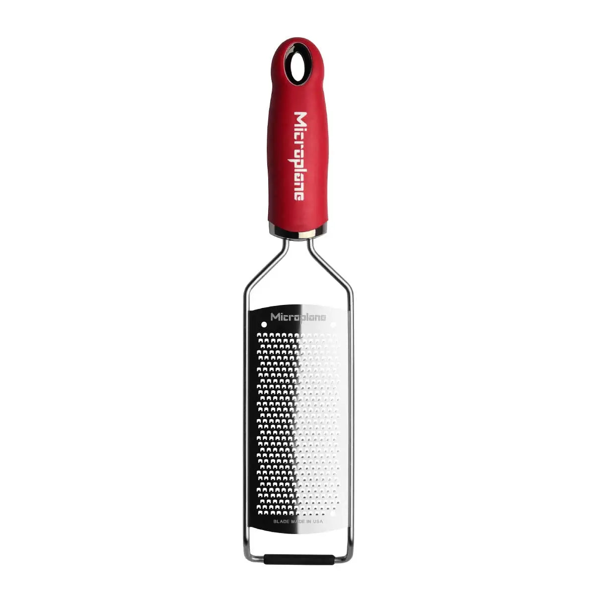 Microplane Gourmet Series Fine Grater – Ultra-Sharp Stainless Steel Blades, Ergonomic Handle, Perfect for Citrus Zest, Parmesan, Garlic, and More