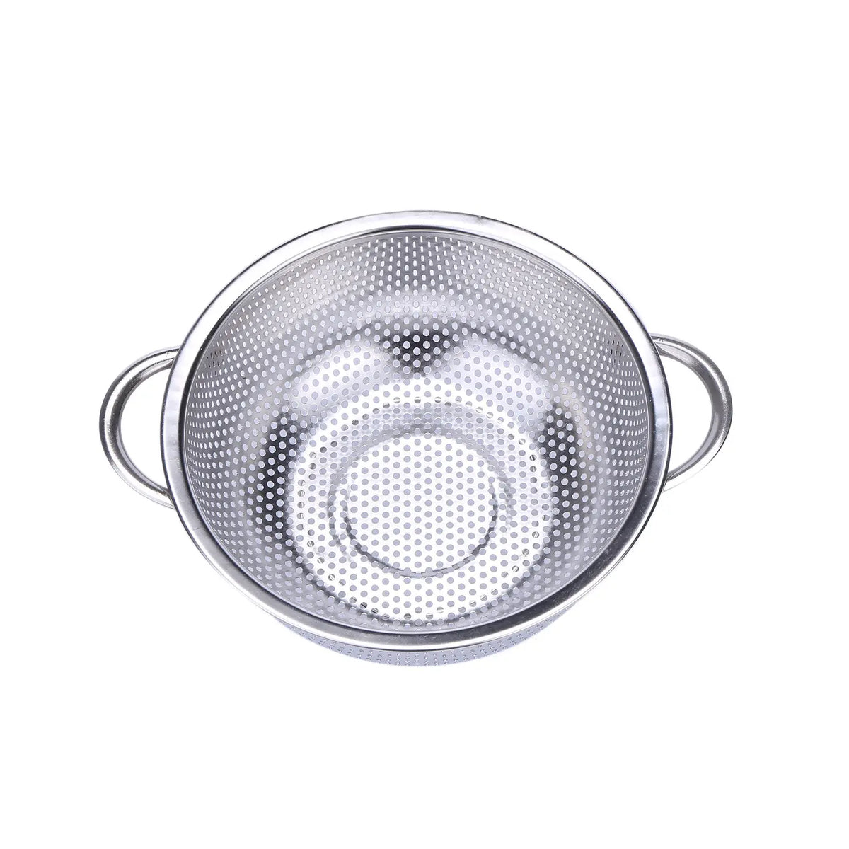 Stainless Steel Colander Basket with Pasta Drain Handle, Perforated Draining Strainer for Kitchen Rice Fruit Wash Basket Stowing & Tidying Car Interior Accessories,sohochic