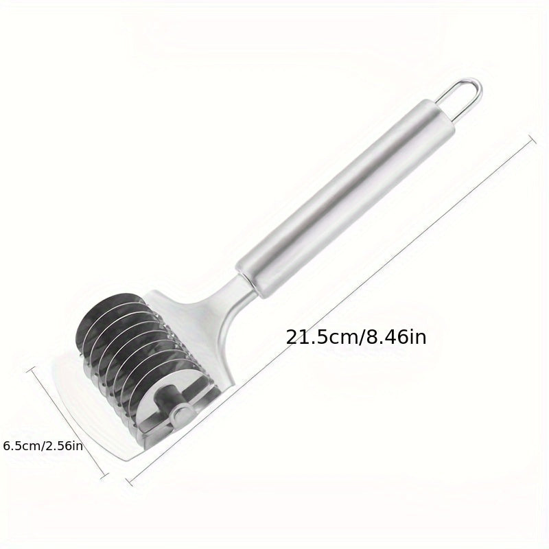 Stainless Steel Noodle Cutter, Multi-functional Manual Noodle Maker for Home Use, Kitchen Noodle Press Machine, Roller Noodle Slicer Tool