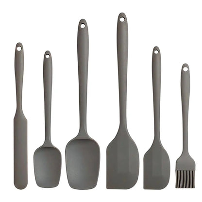 Silicone Spatula Set, 6 Counts/set Baking Tool Set, Heat Resistant Non Stick Cooking Tools for Baking & Mixing, Fully Wrapped and Integrated, Kitchen Utensils & Gadgets, High Temperature Resistant and Can Be Used At 230°