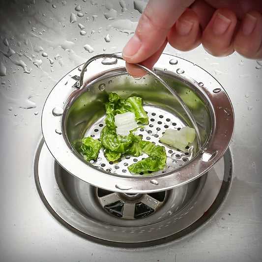 A Stainless Steel Kitchen Sink Filter Basket For Washing Vegetables, A Sink Funnel For Washing Dishes, And A Stainless Steel Floor Drain