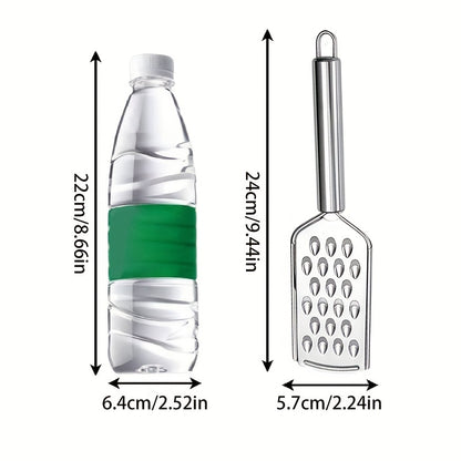 Stainless Steel Slicer, Potato Shred Slicer, Stainless Steel Multifunctional Kitchen Radish Slicer, Vegetable Slicer, Scraper, and Hand Guard, for Vegetables, Cheese, Fruits and Lemon, Suitable for Kitchens, Restaurants, Camping, Kitchen Gadgets