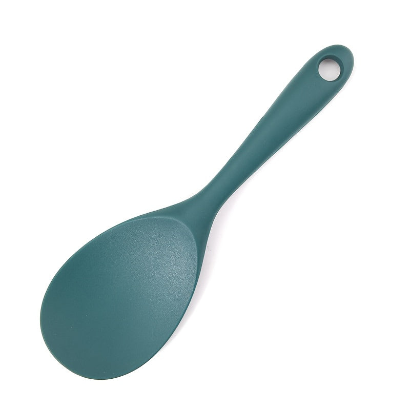 Household Silicone Rice Spatula - Non-Stick Cookware Compatible, Food-Grade, Heat-Resistant, Prevents Rice from Sticking.