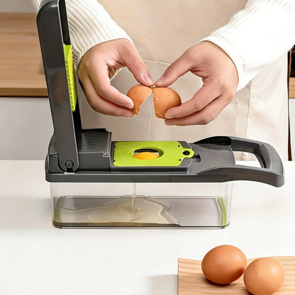 UFORU Reusable Multi-Use ABS Plastic Vegetable Cutter - Sustainable Time-Saver Kitchen Slicer, Portable Utensil for Effortless Chopping, Meal Prep of Fruits and Cheese