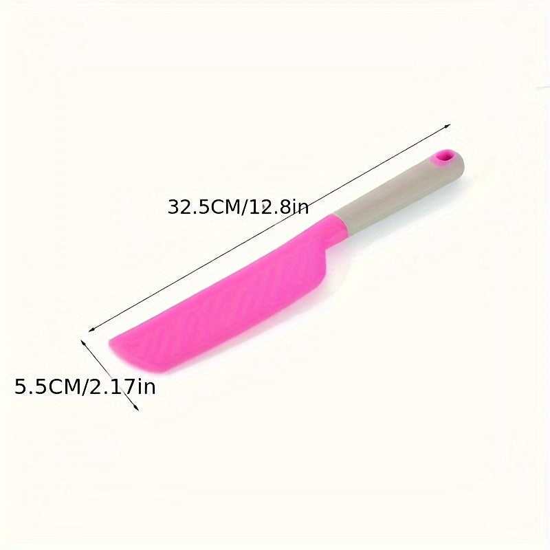Oversized Silicone Spatula - Heat-Resistant, Non-Stick & Soft Kitchen Tool for Cooking, Baking, Mixing, Stirring & Scraping, Durable & Easy to Clean, Essential Cooking Utensil | Ergonomic Handle Design | Flexible Spatula