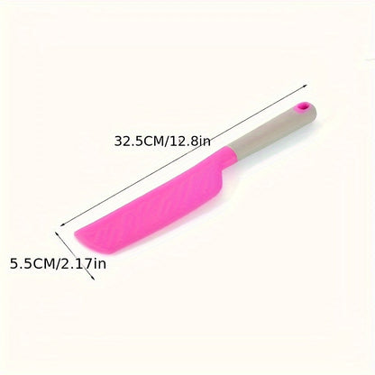 Oversized Silicone Spatula - Heat-Resistant, Non-Stick & Soft Kitchen Tool for Cooking, Baking, Mixing, Stirring & Scraping, Durable & Easy to Clean, Essential Cooking Utensil | Ergonomic Handle Design | Flexible Spatula