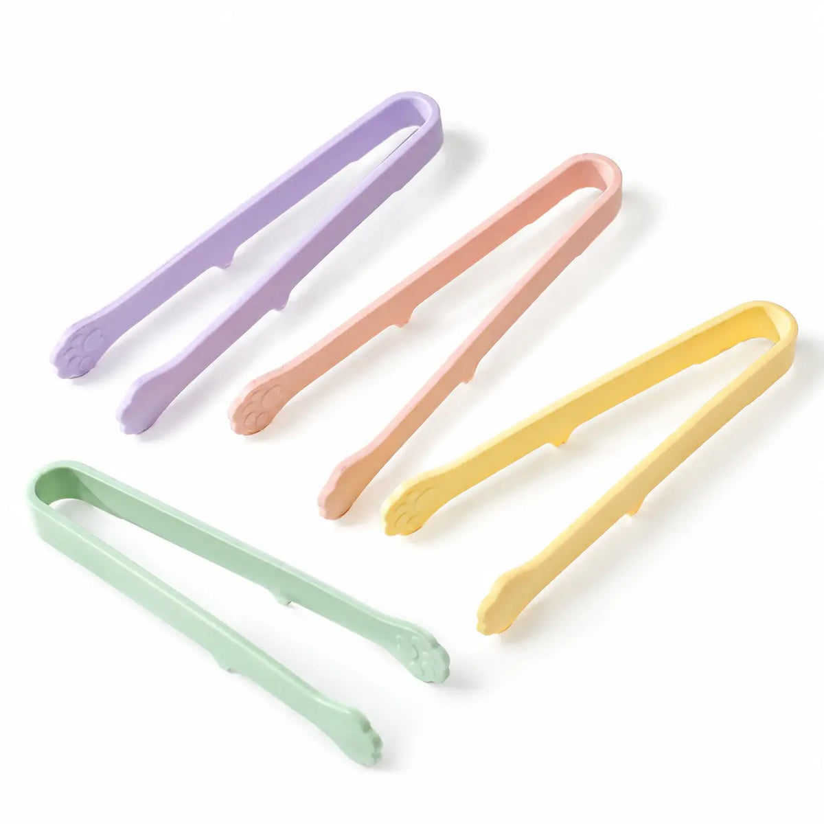 Silicone Food Tongs - 1 Count, Non-Slip Standable Cat Paw-Shaped, Heat-Resistant Kitchen Utensil for Grabbing Snacks, Fruits, Daily Use