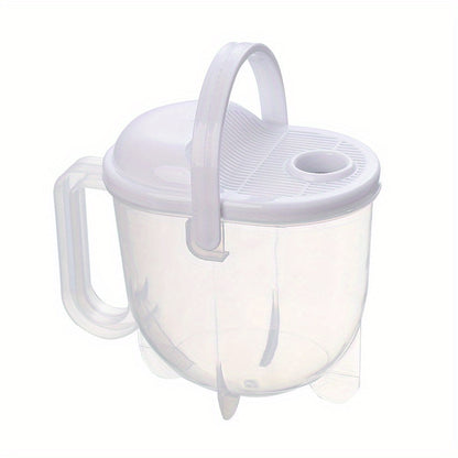 1pc Fast Automatic Rice Washing Machine, Grain Cleaning Strainer, Rice Sieve Colander Basket, Kitchen Gadgets