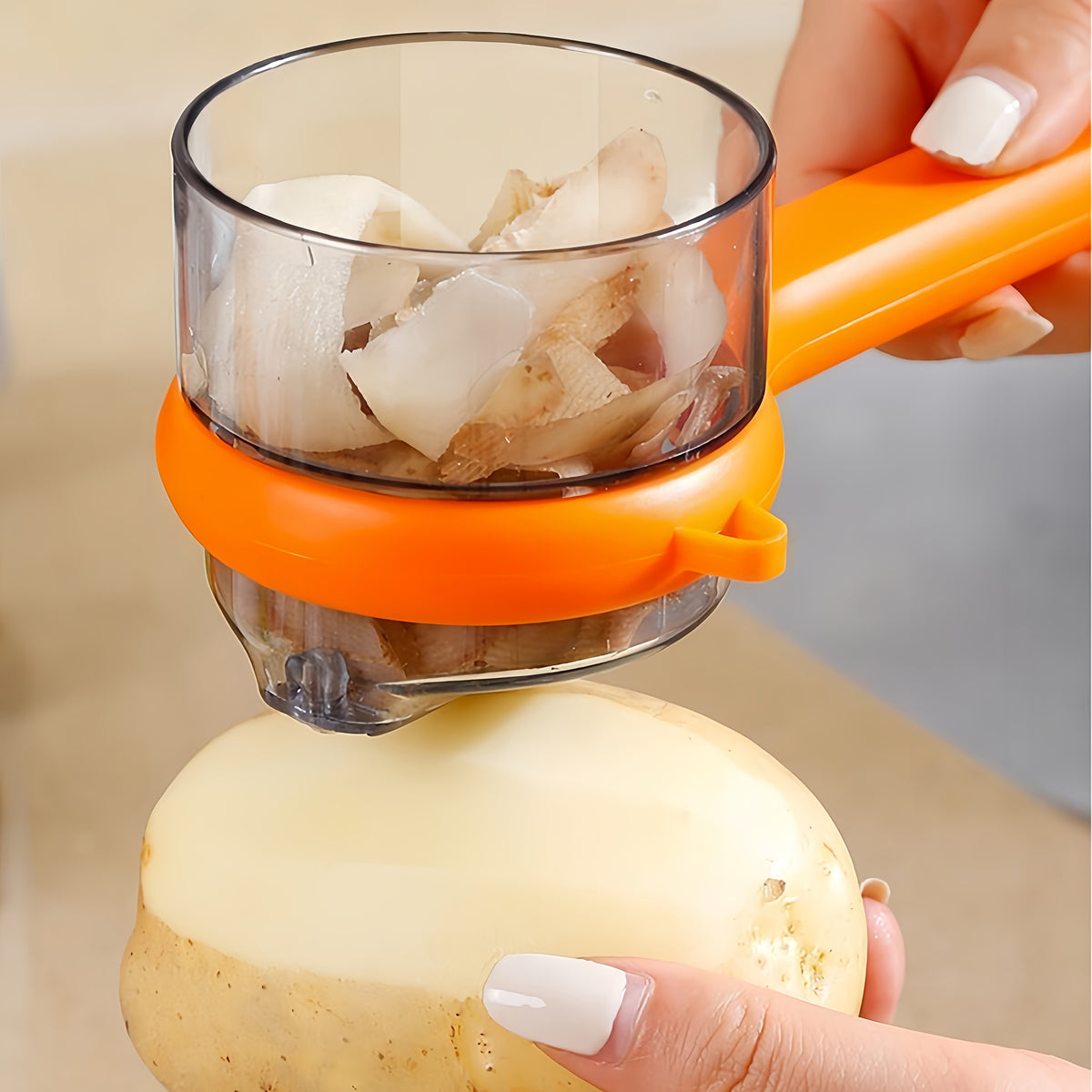 6pcs Combination Set Of Tornado Potato Cutter, Manual Potato Slicer, Stainless Steel Fry Cutter Potato Twister, Curly Fry Cutter Manual Crank 4-in-1 (also Includes 2 Blades, 1 Retractable Peeler, 1 2-in-1 Double-headed Peeler, 1 Skewer)