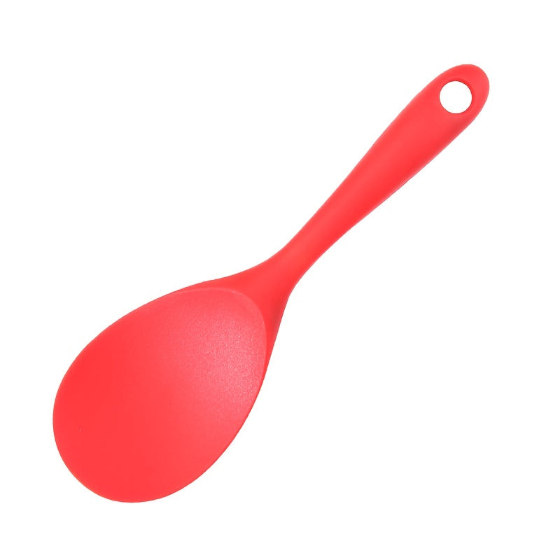 Household Silicone Rice Spatula - Non-Stick Cookware Compatible, Food-Grade, Heat-Resistant, Prevents Rice from Sticking.