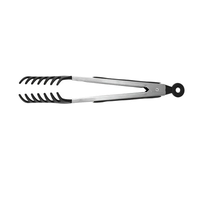 10-Inch Long Handle Noodle Clip Food Clip Salad Clip Pasta Drainer Stainless Steel BBQ Tongs Anti-Scald