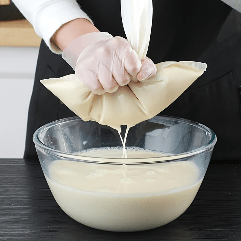 Food-Grade Nylon Filter Bag Reusable Nut Milk Cheese Cloth Cold Brew Coffee Tea Filter Suitable for 37 Festive Occasions Vegetable Strainer Fine Mesh Colander Kitchen Gadget Baking Essential 8×12 Inches Holiday Baking Season Christmas Meal Prep