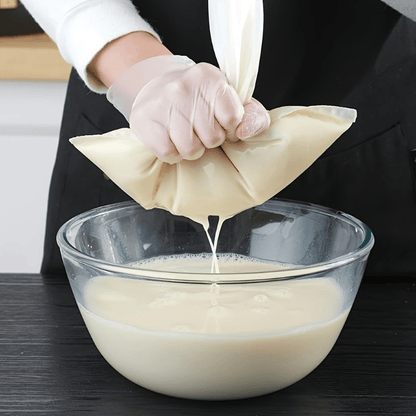 Food-Grade Nylon Filter Bag Reusable Nut Milk Cheese Cloth Cold Brew Coffee Tea Filter Suitable for 37 Festive Occasions Vegetable Strainer Fine Mesh Colander Kitchen Gadget Baking Essential 8×12 Inches Holiday Baking Season Christmas Meal Prep