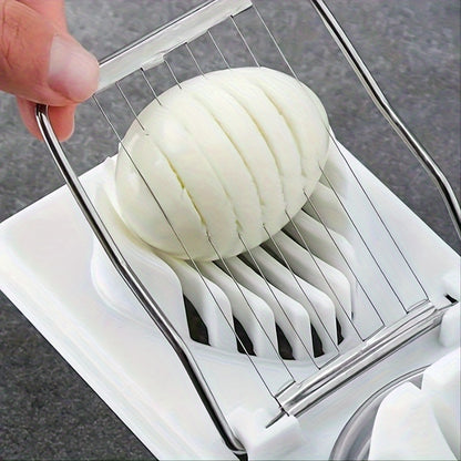 A Multifunctional Egg Slicer for Home Use, Suitable for Hard-Boiled Eggs, a 2-In-1 Cutter/Slicer/Dicer, a Kitchen Gadget