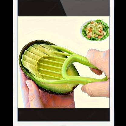 2-In-1 Avocado Slicer And Pitter - Multifunctional Kitchen Gadget, Easy Durable Polypropylene, Food Safe, Peeler, Fruit Cutter